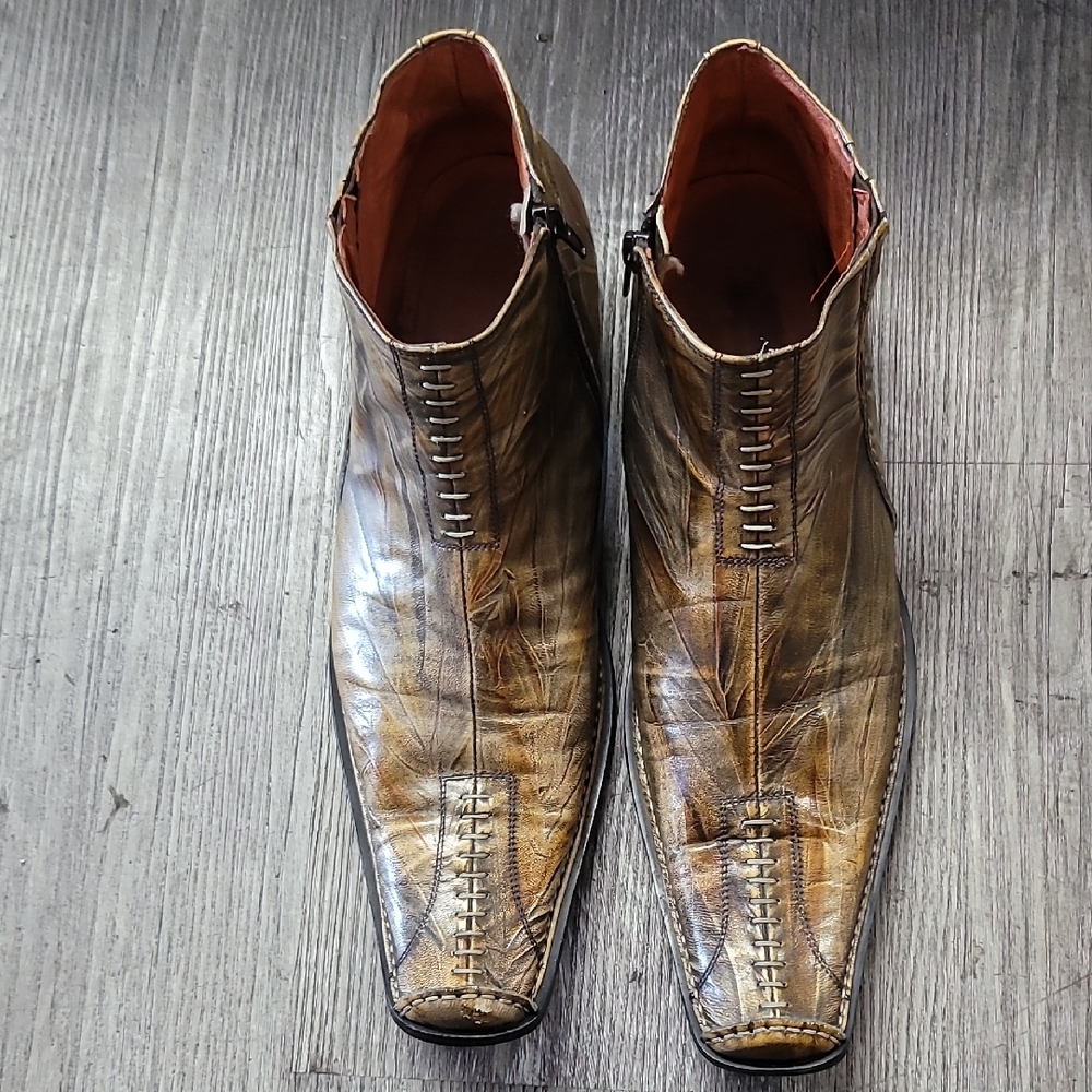 Men's Brown Leather Ankle Boots